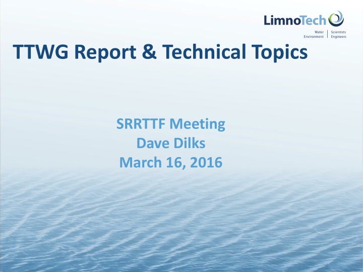 ttwg report technical topics