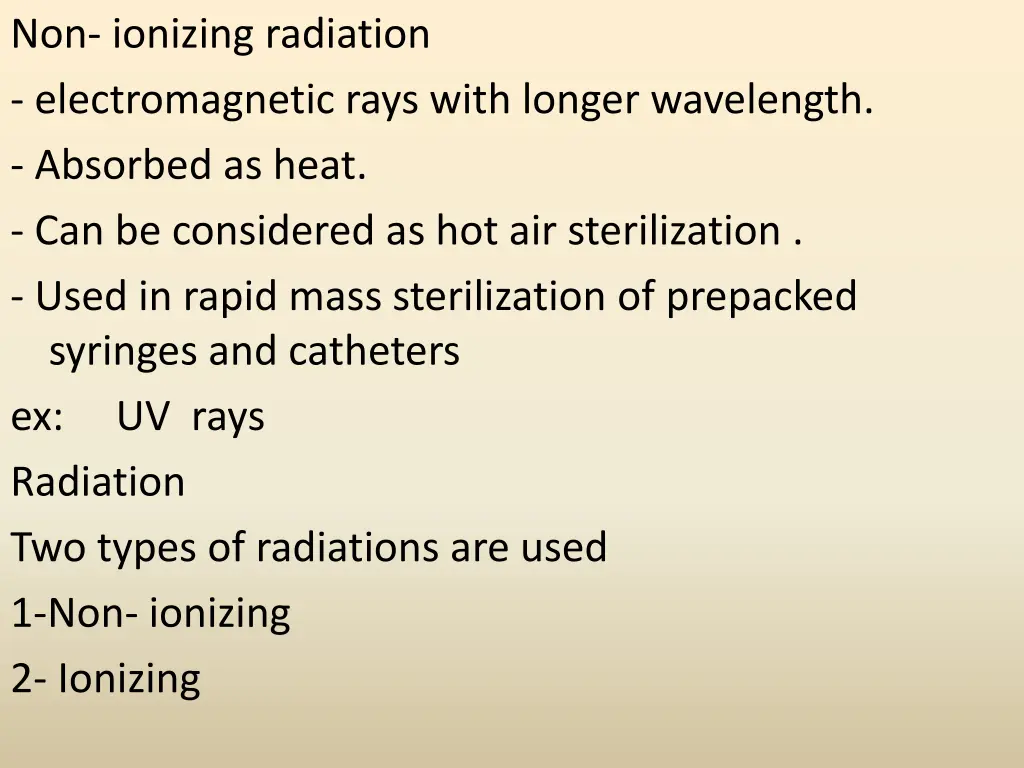 non ionizing radiation electromagnetic rays with