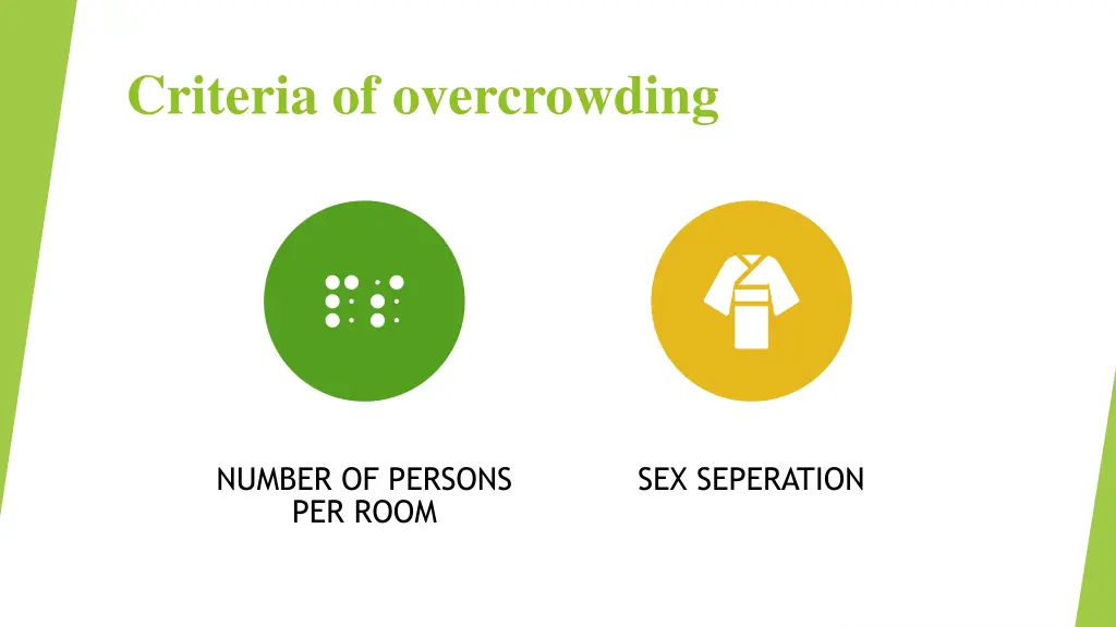 criteria of overcrowding