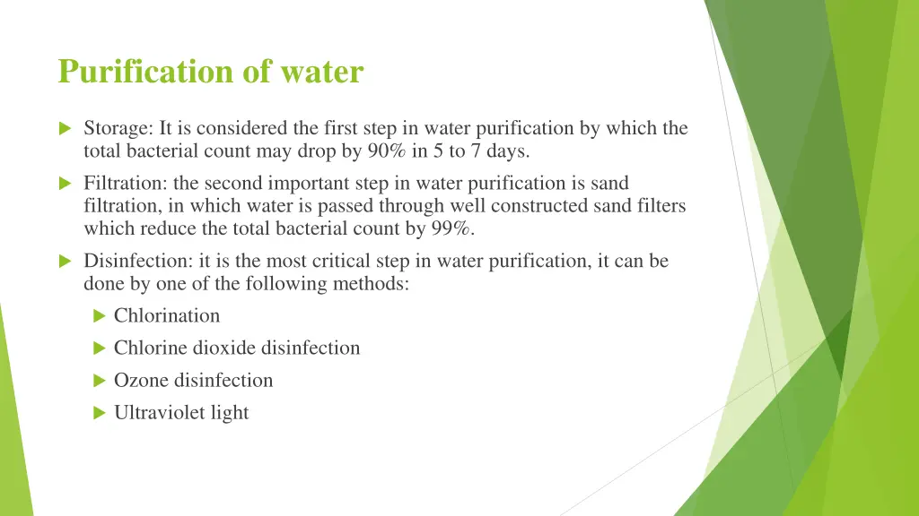 purification of water 1