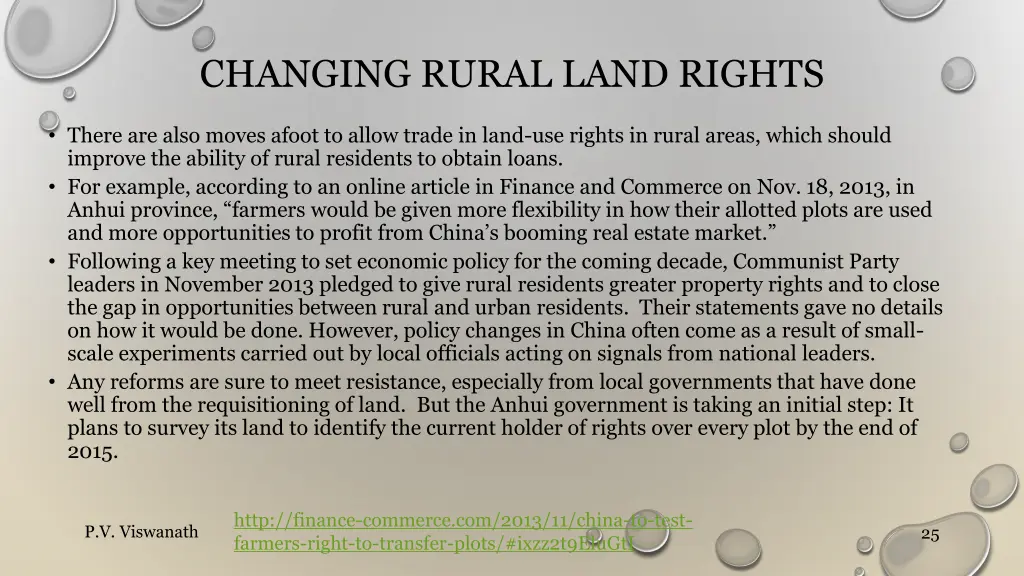 changing rural land rights