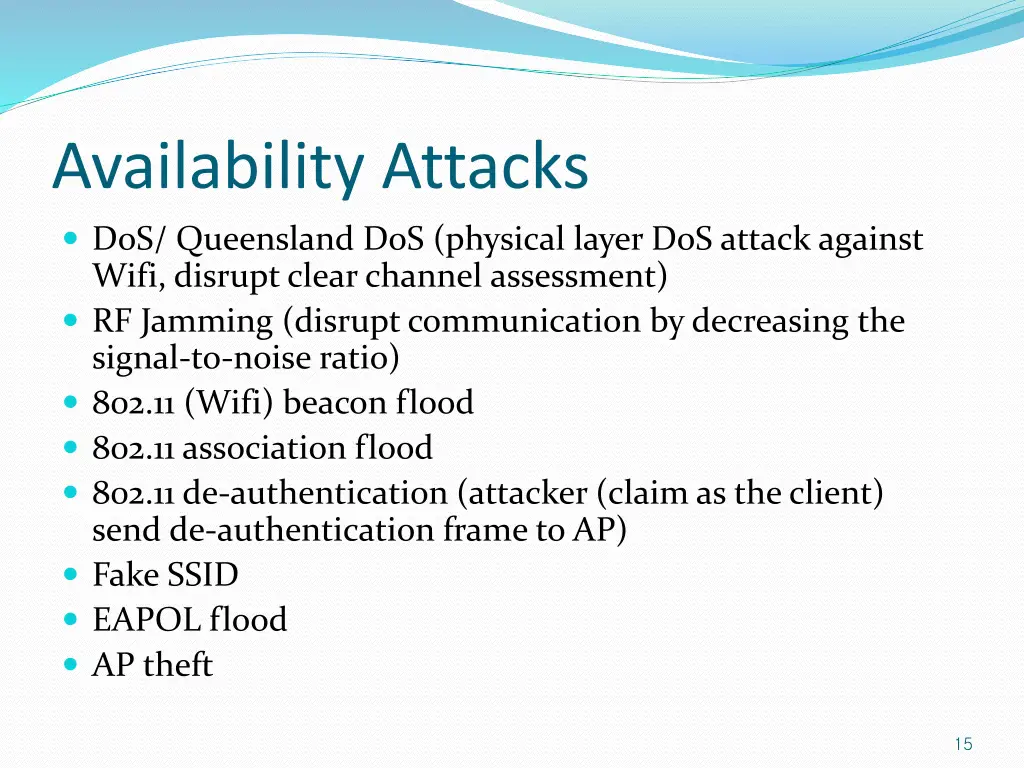 availability attacks