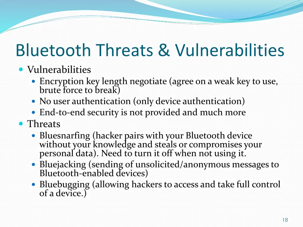 bluetooth threats vulnerabilities vulnerabilities