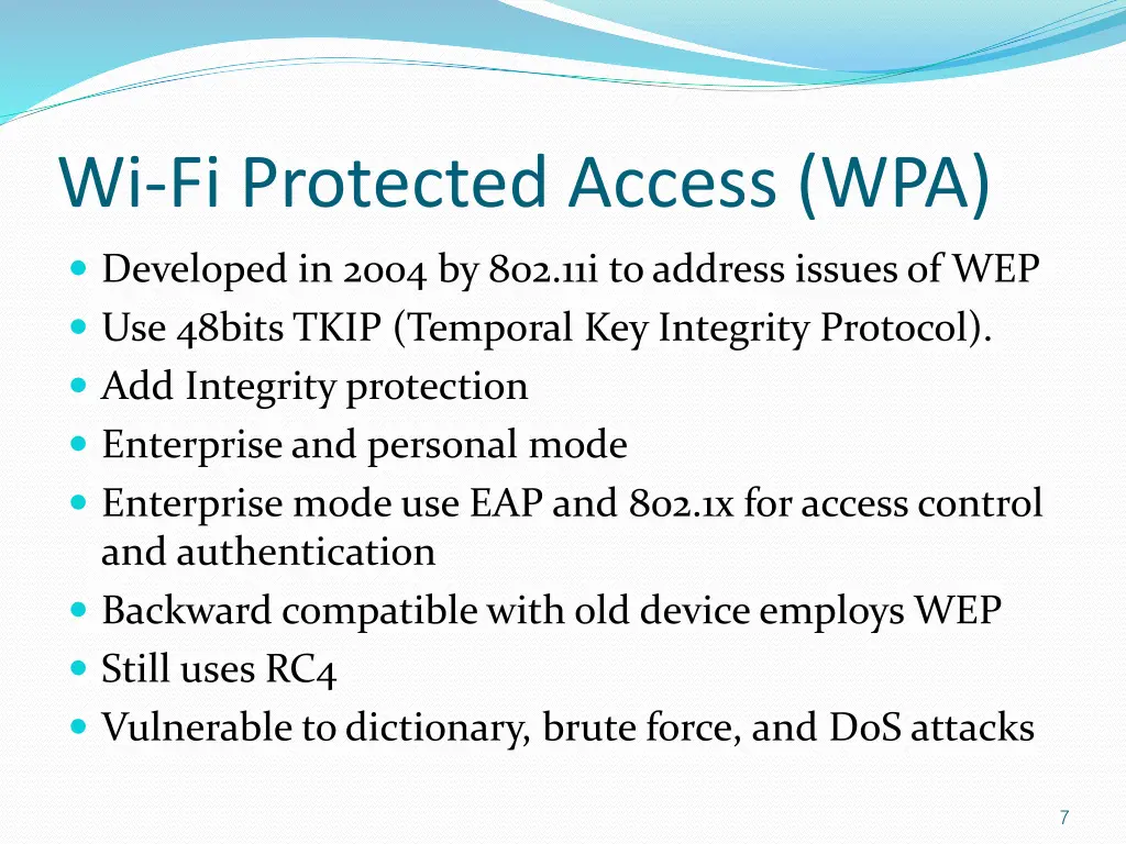 wi fi protected access wpa