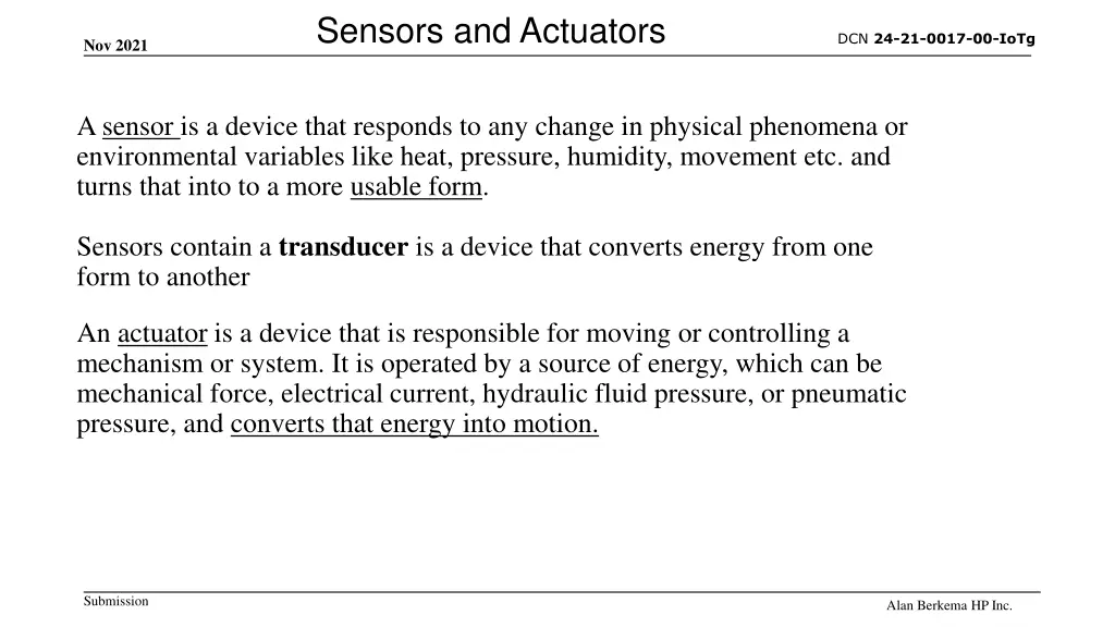 sensors and actuators