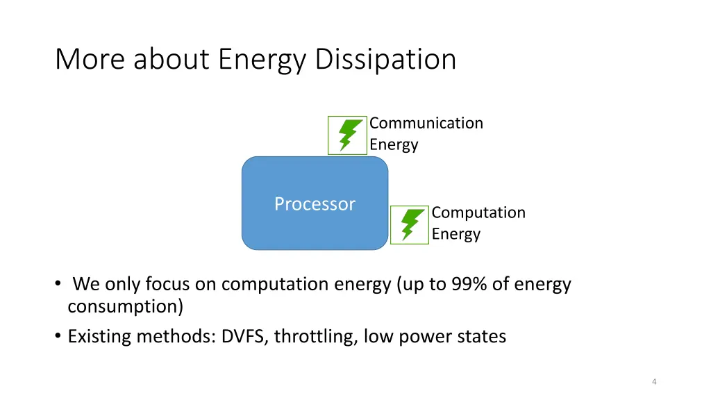 more about energy dissipation