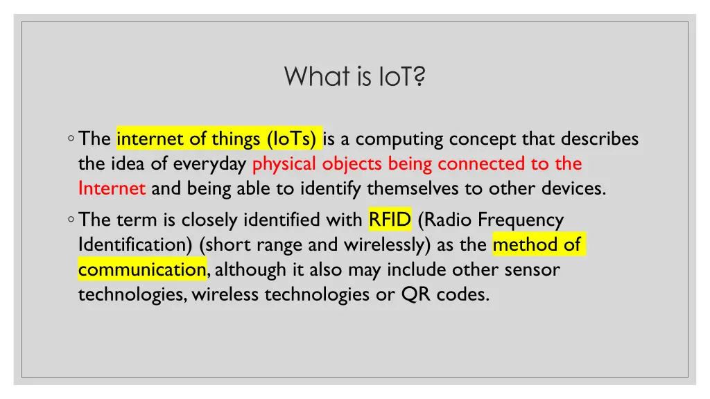 what is iot