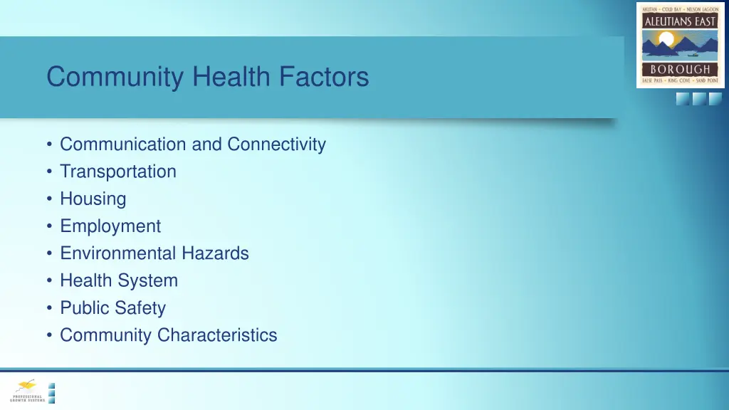 community health factors