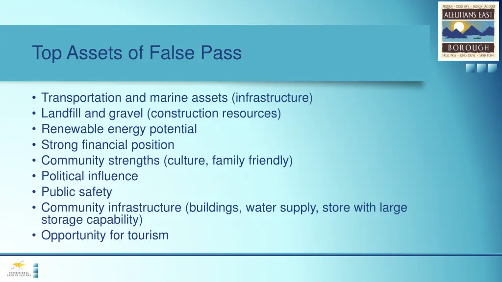 top assets of false pass