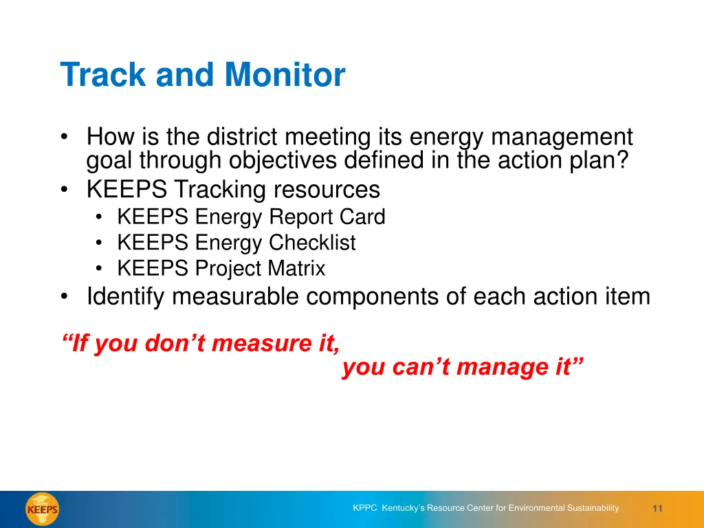track and monitor