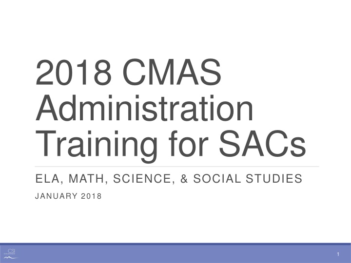 2018 cmas administration training for sacs