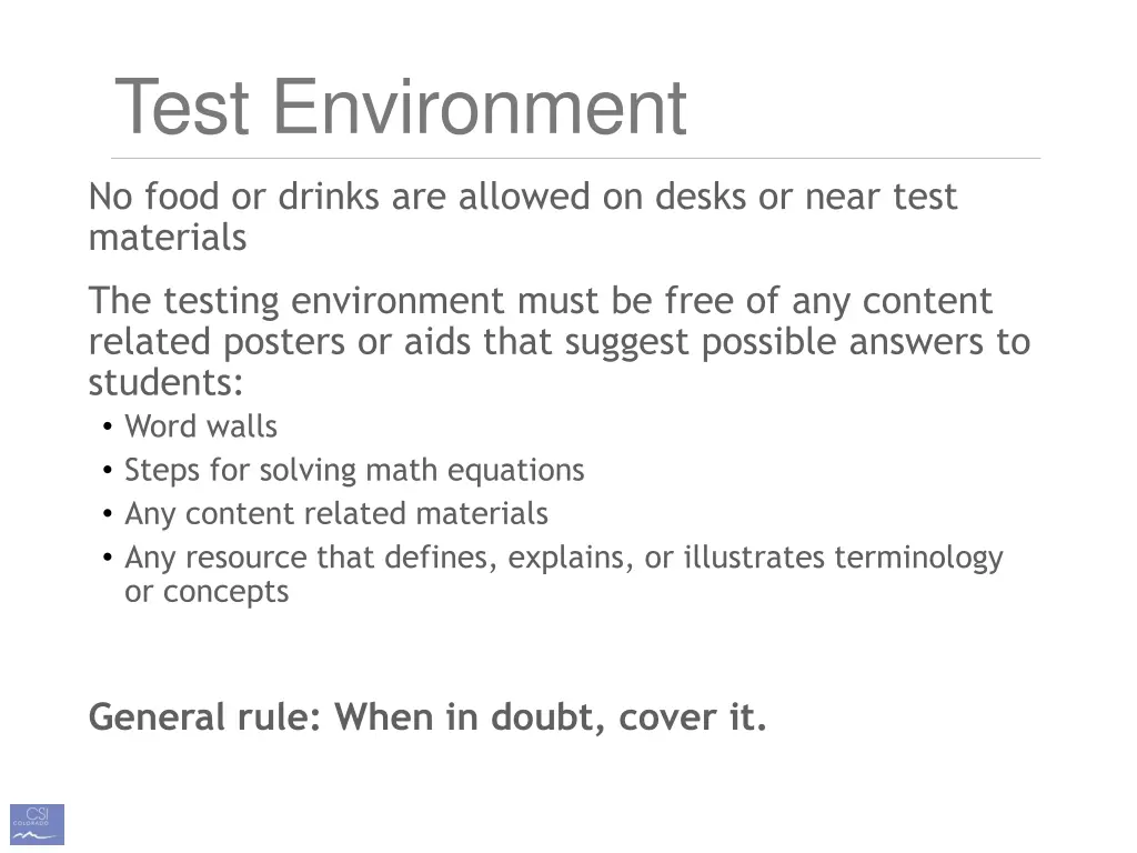 test environment 1