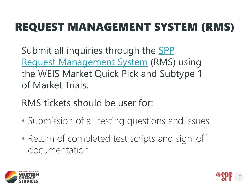 request management system rms