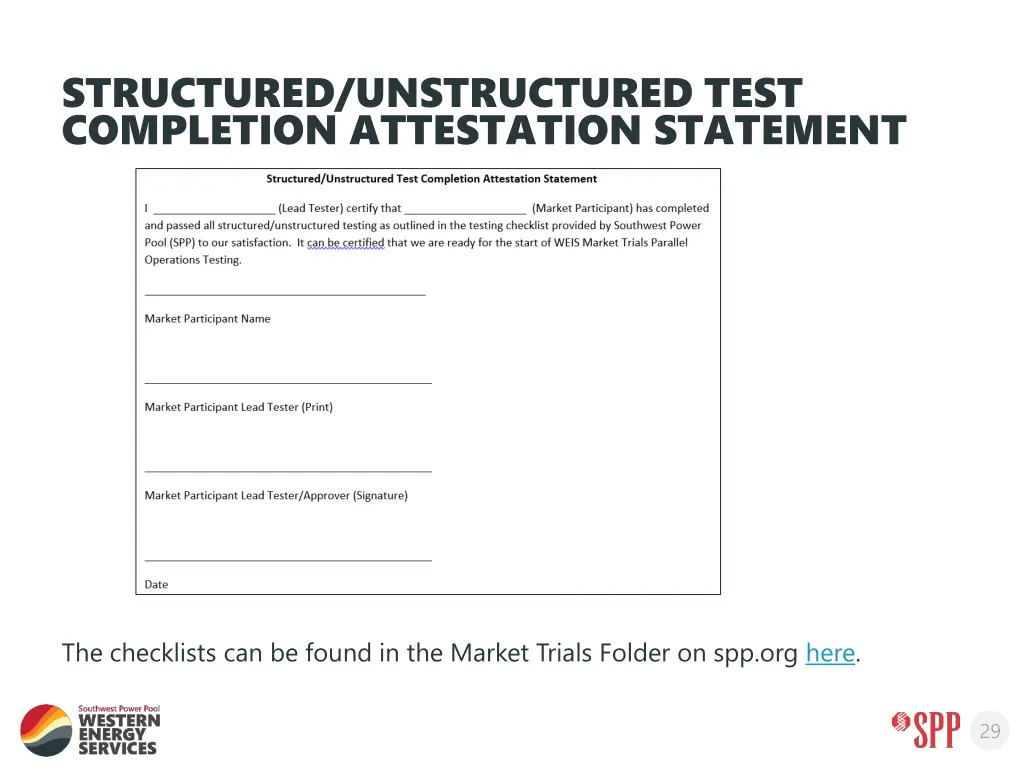 structured unstructured test completion