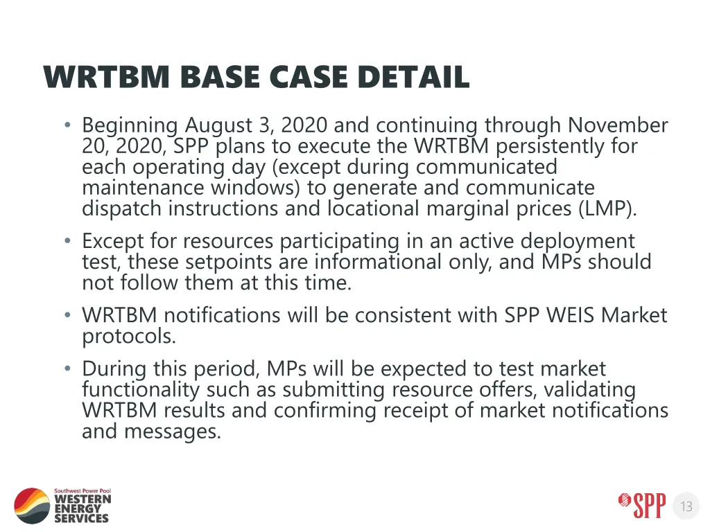 wrtbm base case detail