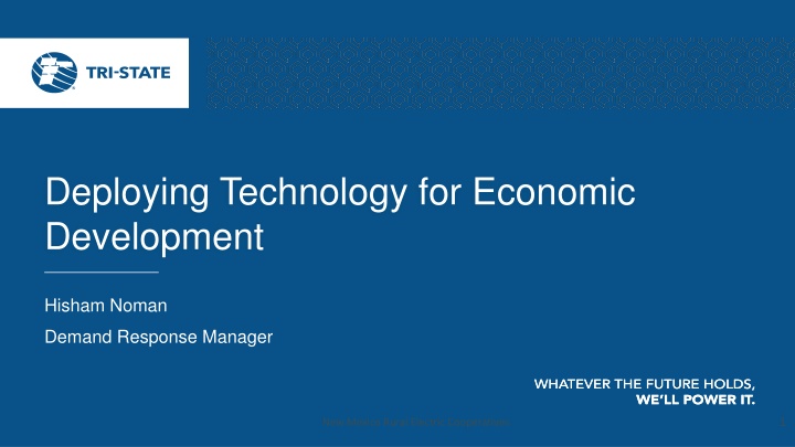 deploying technology for economic development