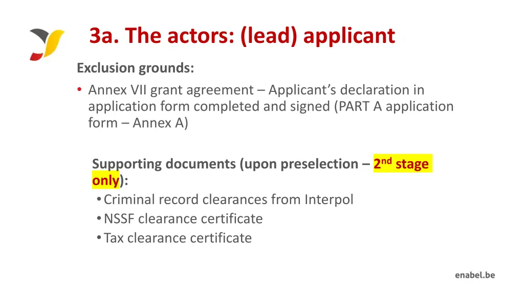 3a the actors lead applicant 1