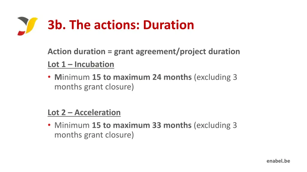 3b the actions duration