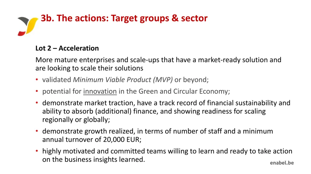 3b the actions target groups sector 2