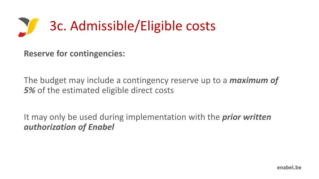 3c admissible eligible costs 1