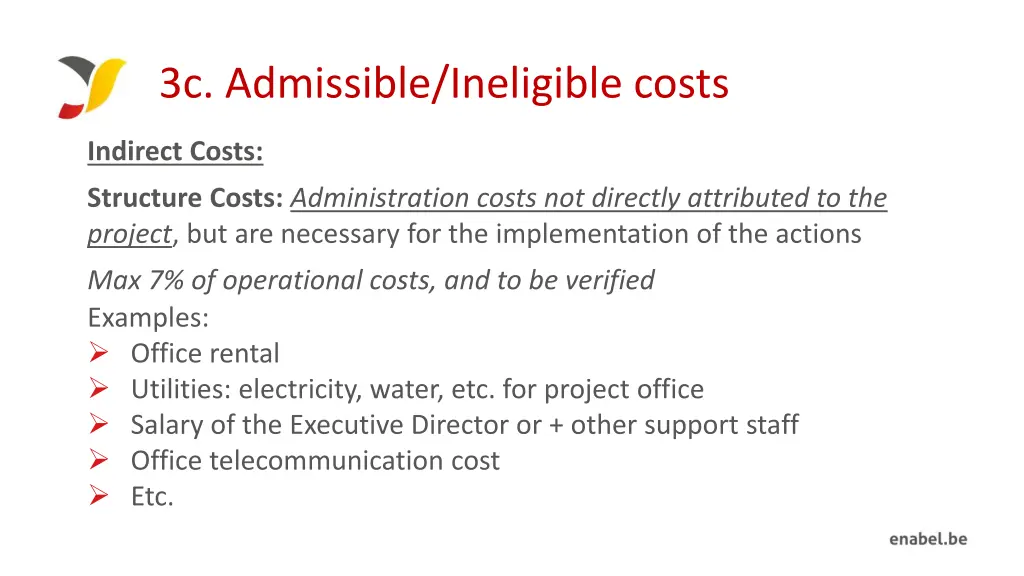 3c admissible ineligible costs 1