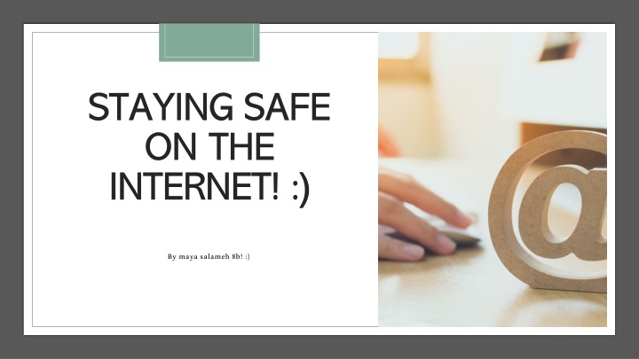 staying safe on the internet
