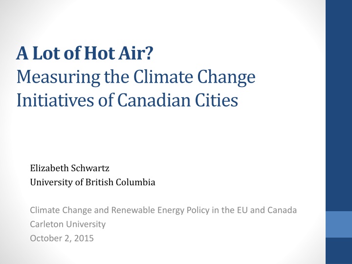 a lot of hot air measuring the climate change