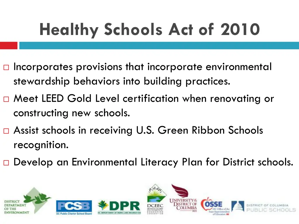 healthy schools act of 2010 1