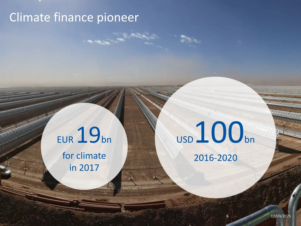 climate finance pioneer