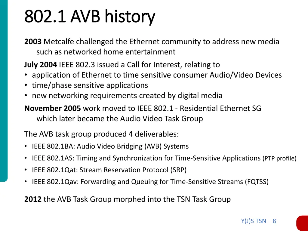 802 1 avb history 802 1 avb history
