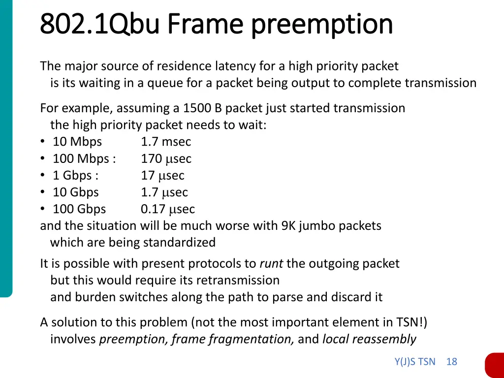 802 1qbu frame preemption 802 1qbu frame
