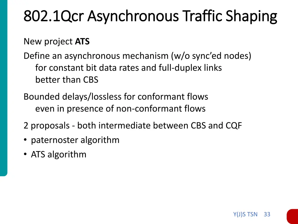 802 1qcr 802 1qcr asynchronous traffic shaping