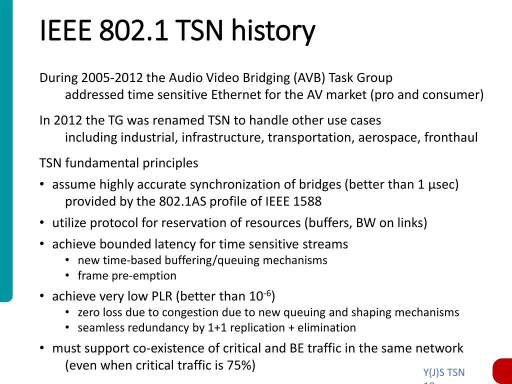 ieee 802 1 tsn history ieee 802 1 tsn history