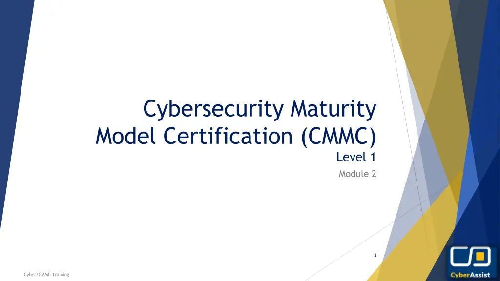 cybersecurity maturity model certification cmmc