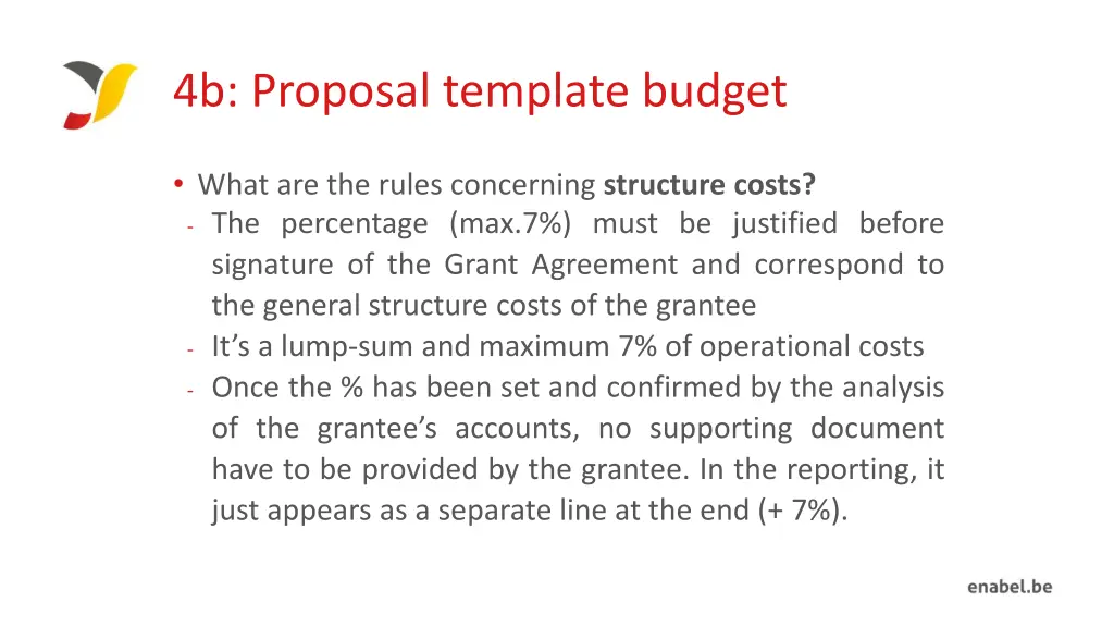 4b proposal template budget 4