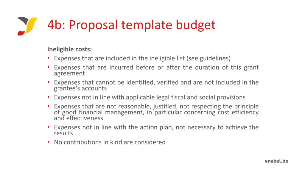 4b proposal template budget 5