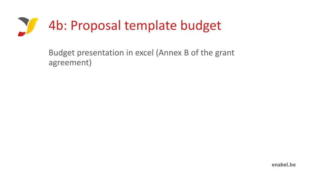 4b proposal template budget 7