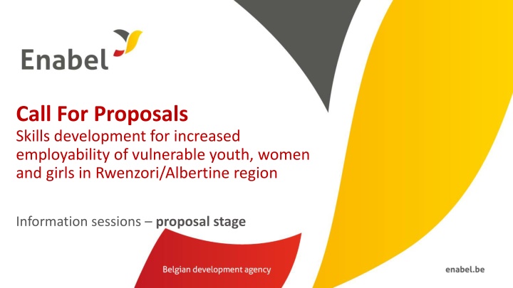 call for proposals skills development