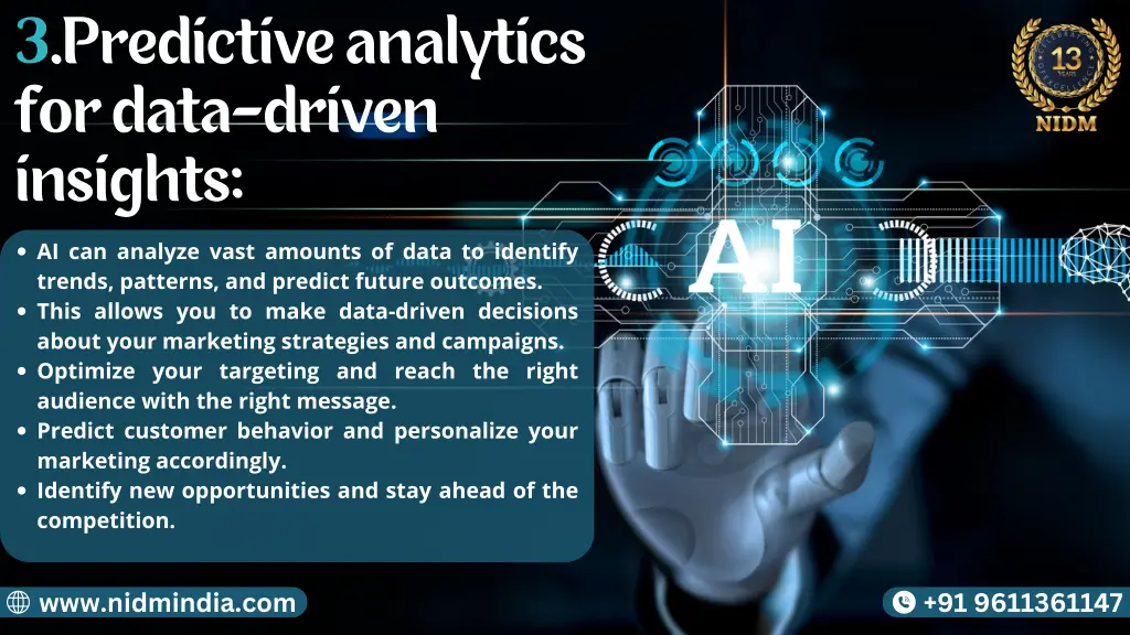 3 predictive analytics for data driven insights