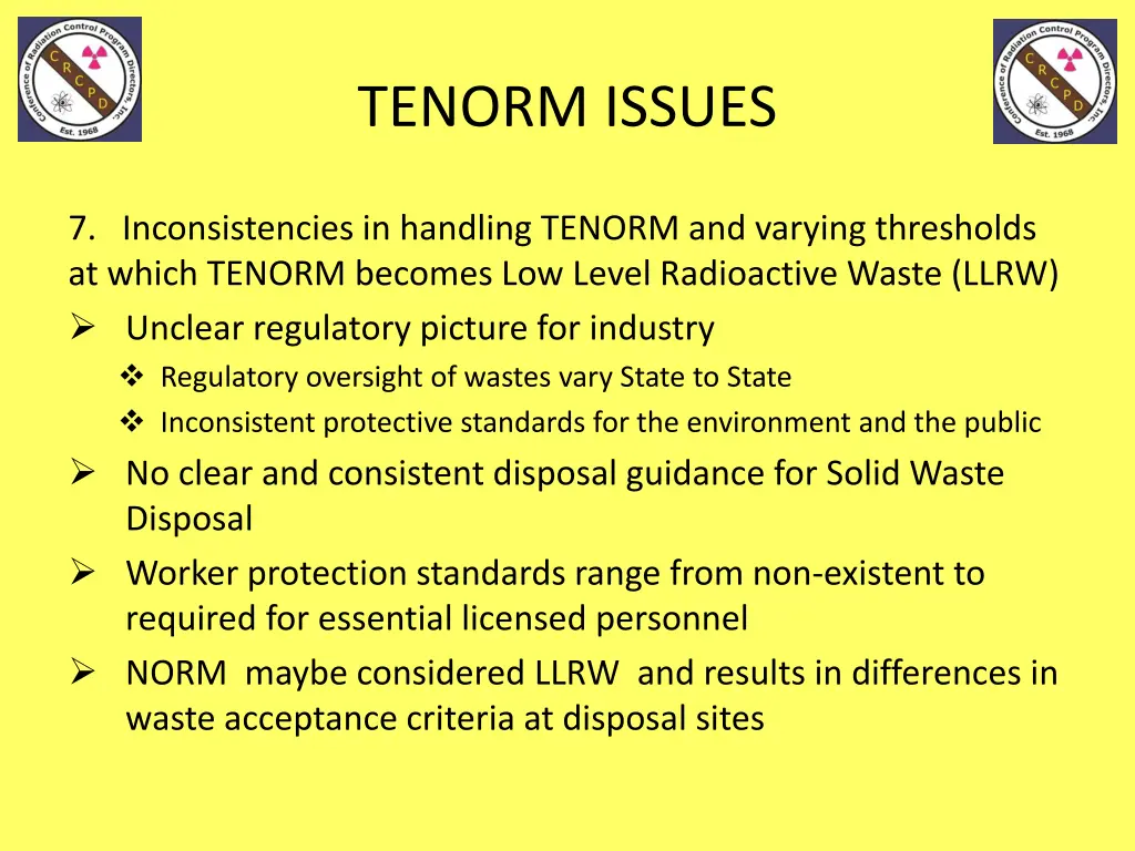 tenorm issues 1