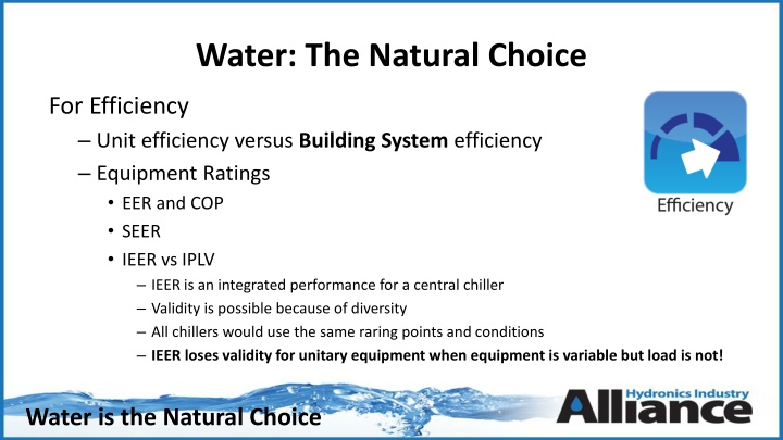 water the natural choice