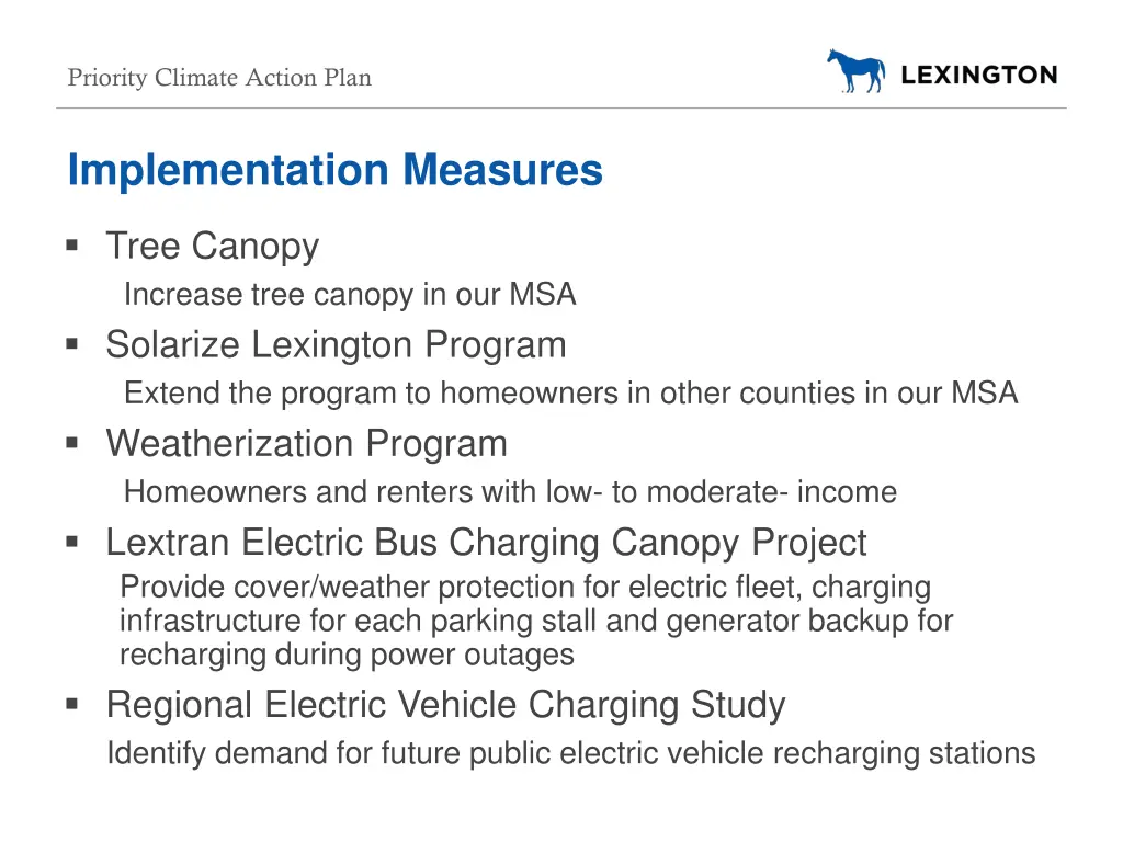 priority climate action plan