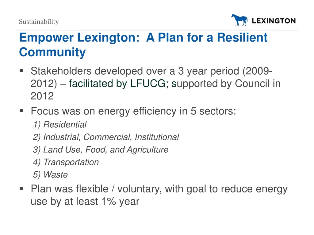 sustainability