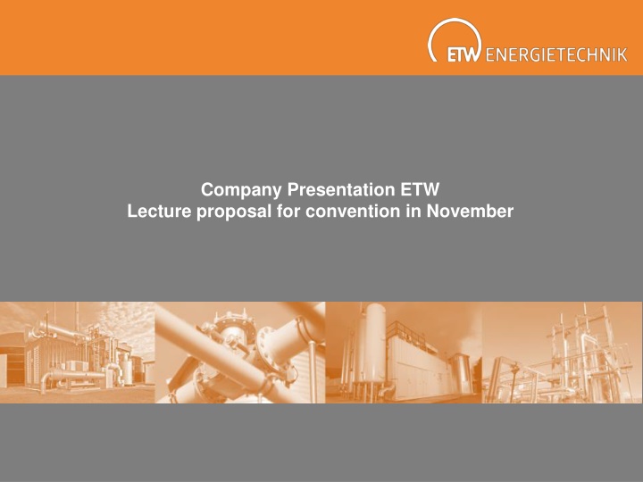 company presentation etw lecture proposal