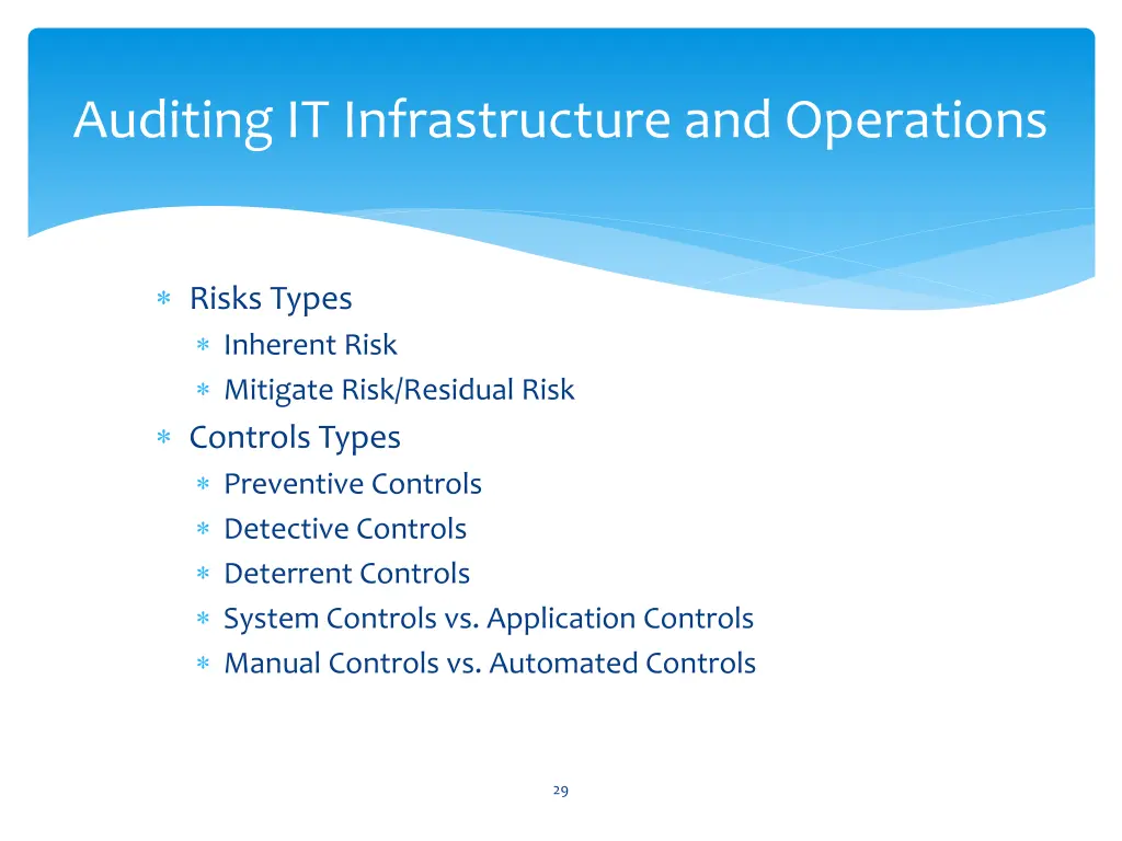 auditing it infrastructure and operations