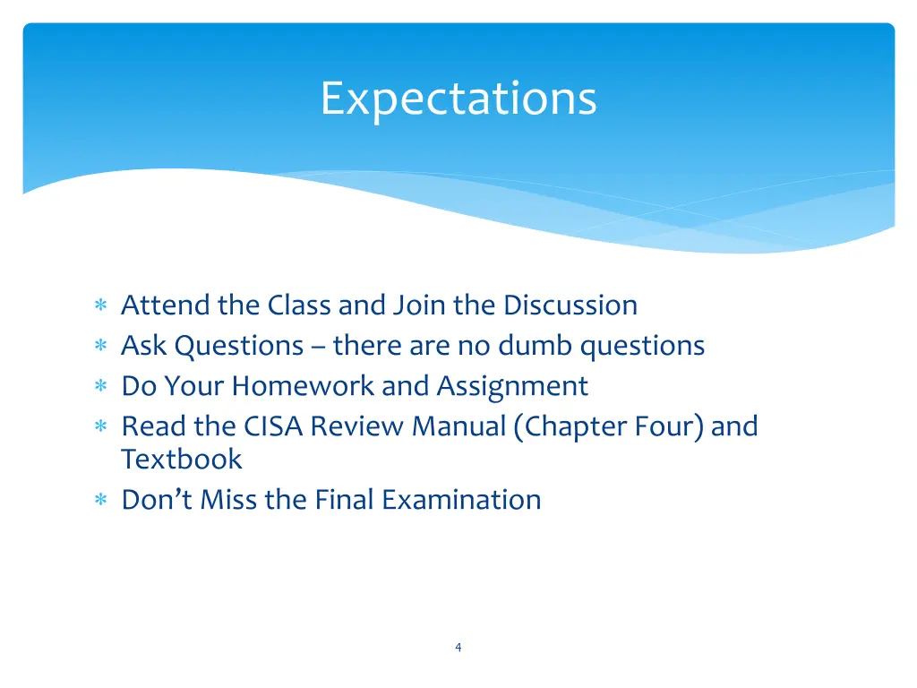expectations