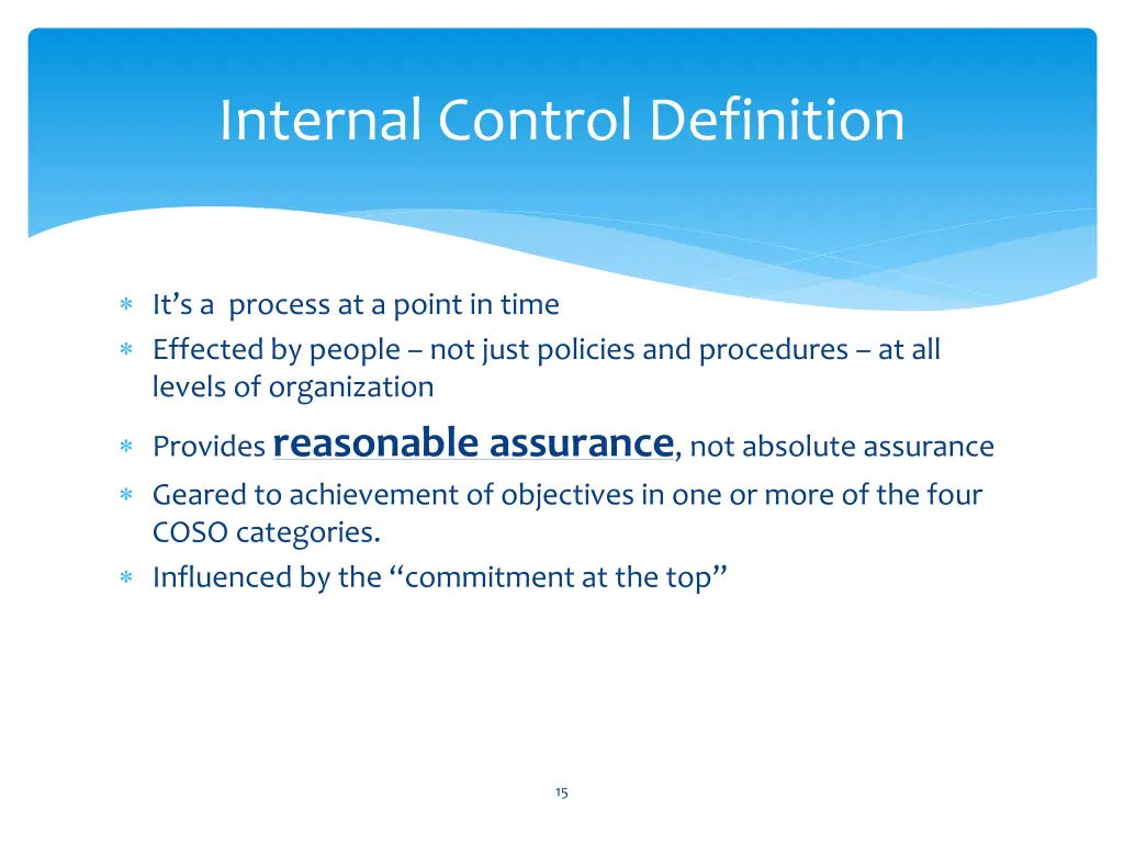 internal control definition 1