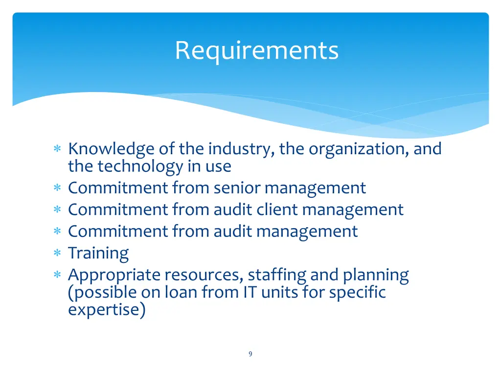 requirements