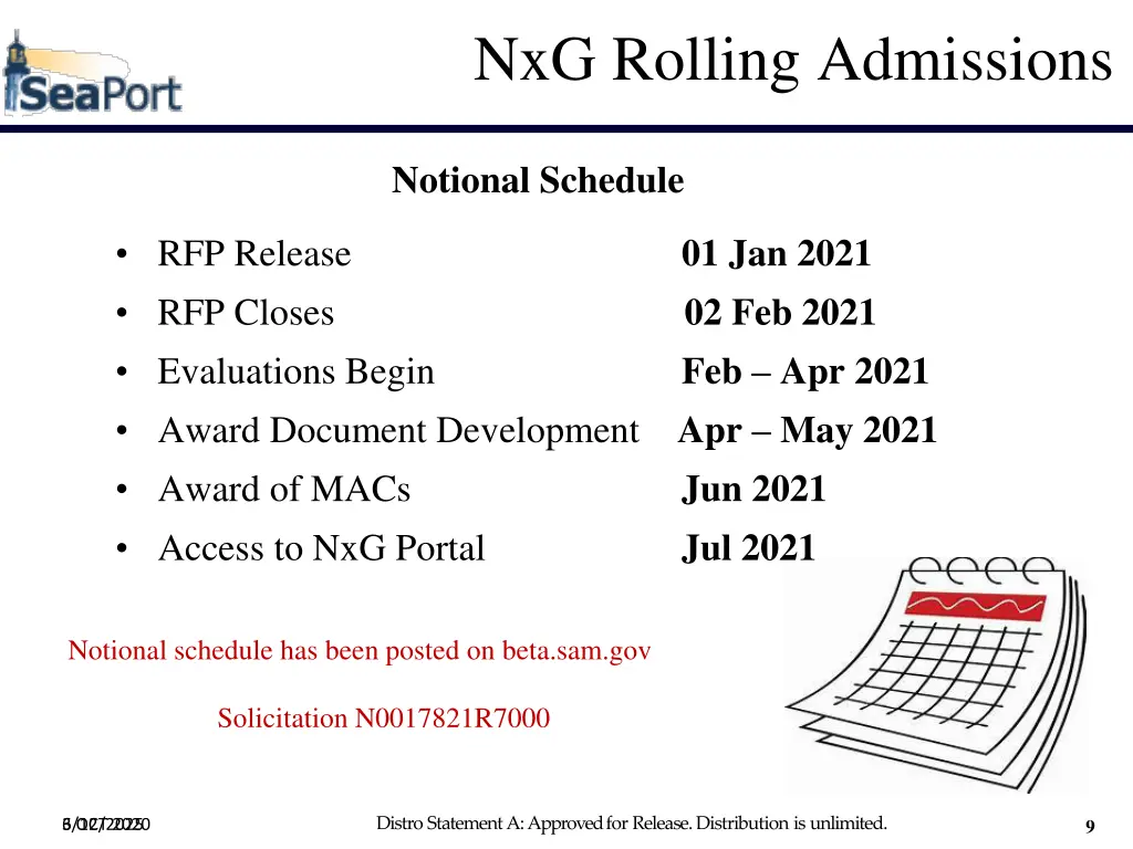 nxg rolling admissions