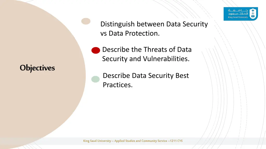 distinguish between data security vs data